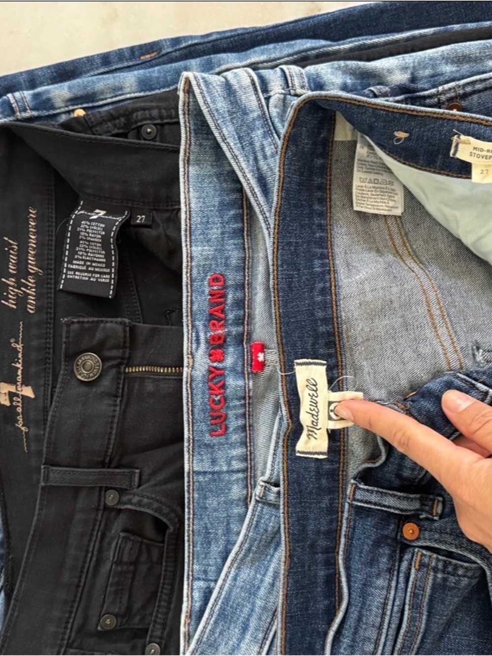 Bundle: Madewell, PAIGE, lucky brand, 7 for all mankind, banana republic